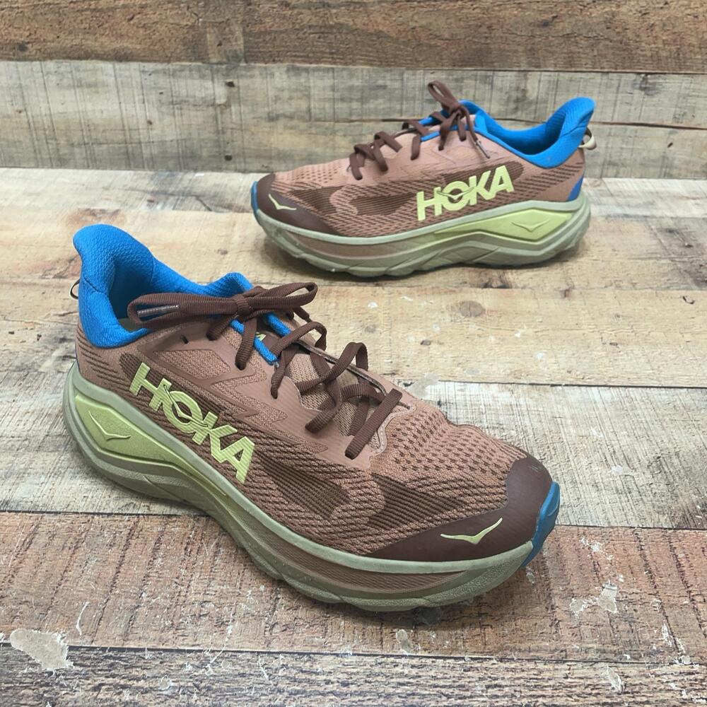 Hoka One One Challenger 6 Shoes Mens Size 10 44 Brown Mesh Trail Sneaker 1168716